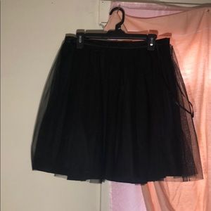 Black tule skirt